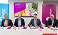 DE ROMEIN et Eiffage Infra-Bau célèbrent la signature du contrat avec Amprion pour le projet Rhein-Main Link en Allemagne.